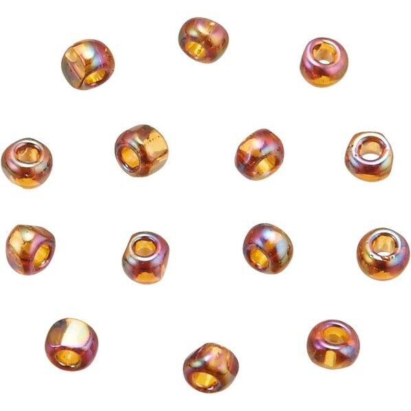 スリーカットビーズ 糸通しビーズ 外径約2.2mm 1m入り Col.CR177