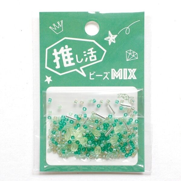 推し活ビーズMIX グリーン