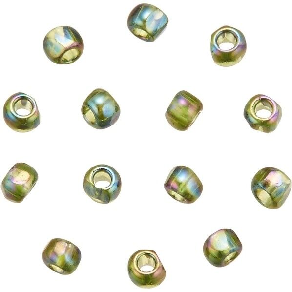 スリーカットビーズ 糸通しビーズ 外径約2.2mm 1m入り Col.CR180