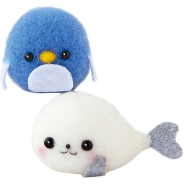 フェルト羊毛キットアクレーヌマルからつくるキットあざらし&ペンギンDesignedby大古ようこ