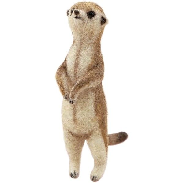 フェルト羊毛でつくるほのぼの動物 ミーアキャット