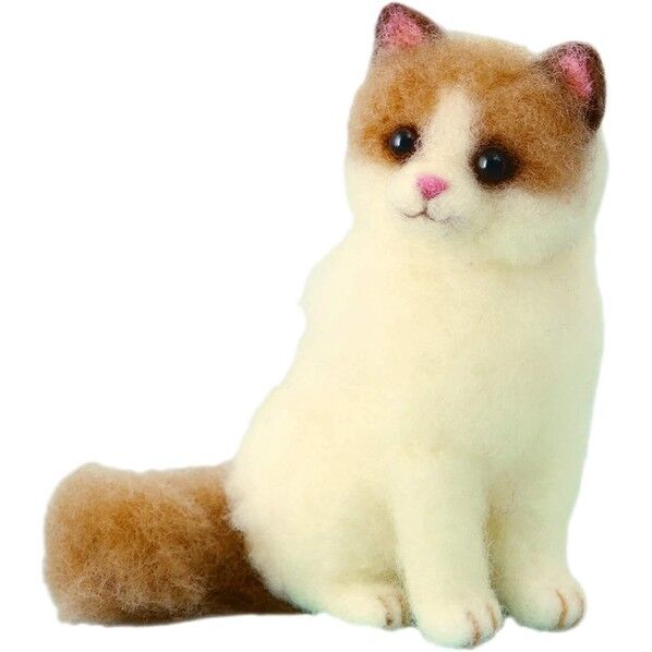 ハマナカ 羊毛フェルトキット アクレーヌでつくる かわいい DOG & CAT ラグドール H441-537 1セット