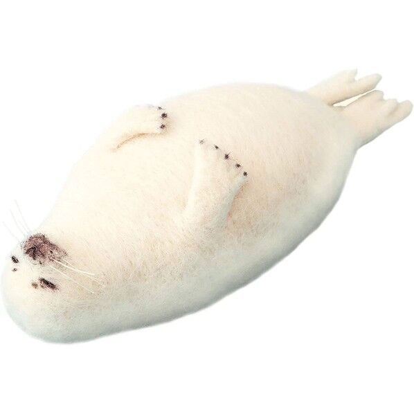 羊毛フェルトキット フェルト羊毛で作る ほのぼの動物 アザラシ