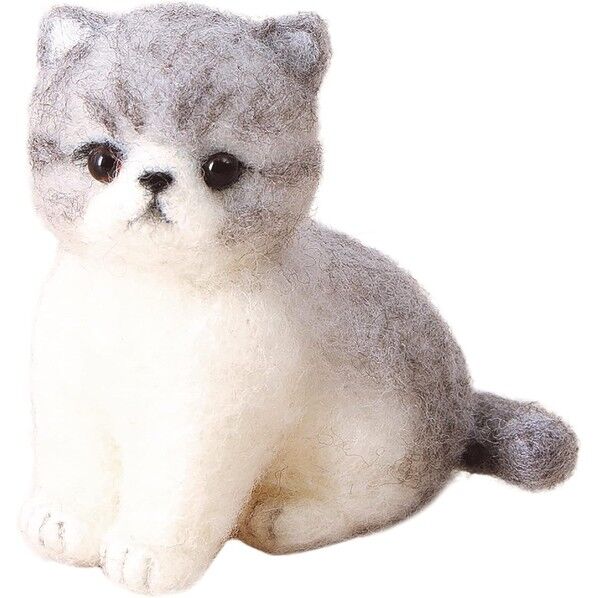 羊毛キット 須佐沙知子 デザイン アクレーヌでつくるDOG&CAT エキゾチックショートヘア