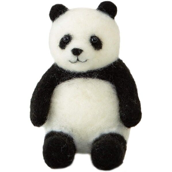 羊毛フェルトキット ニードルフェルトでつくるどうぶつたち パンダ