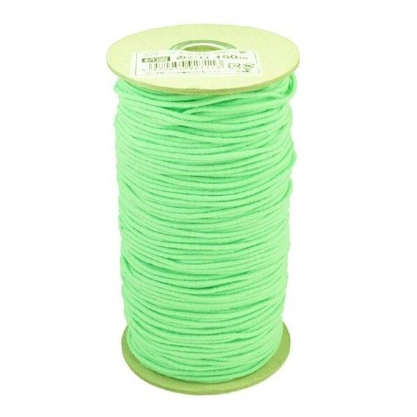 工業用大巻 抗菌マスクゴム 150mボビン巻 緑