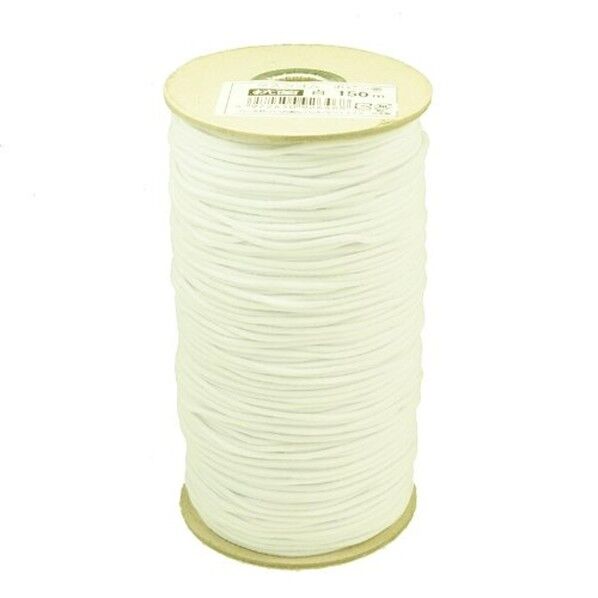 工業用大巻 抗菌マスクゴム 150mボビン巻 白