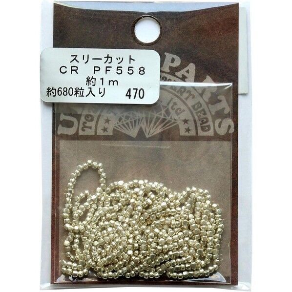 PFビーズ スリーカット 外径約2mm 約1m 約680粒入 Col.PF558