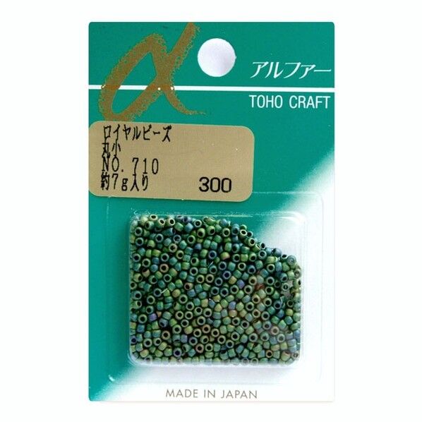 トーホー 丸小ビーズ バラパックビーズ 外径約2.2mm 約7g入り Col.710 MSB-710-BA 1枚