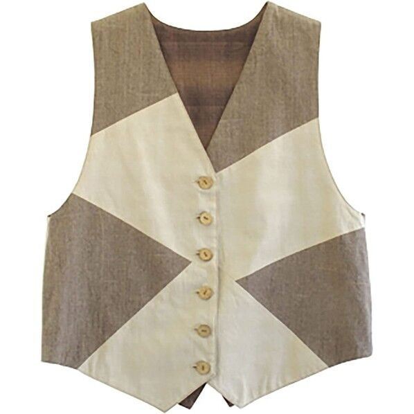 リバーシブルベスト型紙