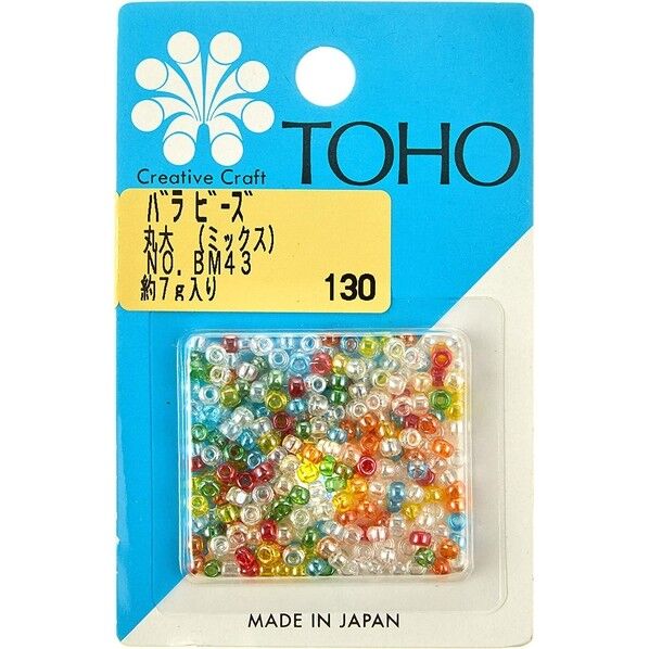 丸大ビーズ バラパックビーズ 外径約3mm 約7g入り Col.BM43