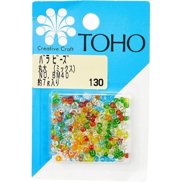 丸大ビーズ バラパックビーズ 外径約3mm 約7g入り Col.BM40