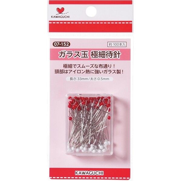 ガラス玉 極細待針