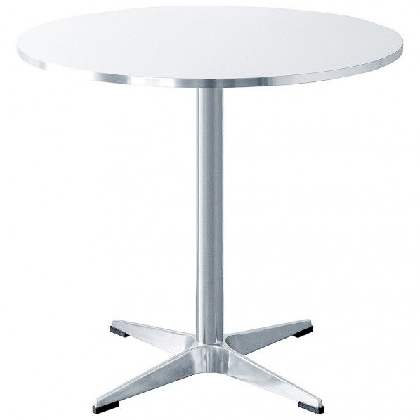 カフェテーブル Caredo(カレド) シルバー DNT-8080