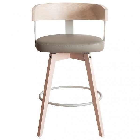 バーチェア Satio（サティオ） ホワイト×グレー KNC-J3193