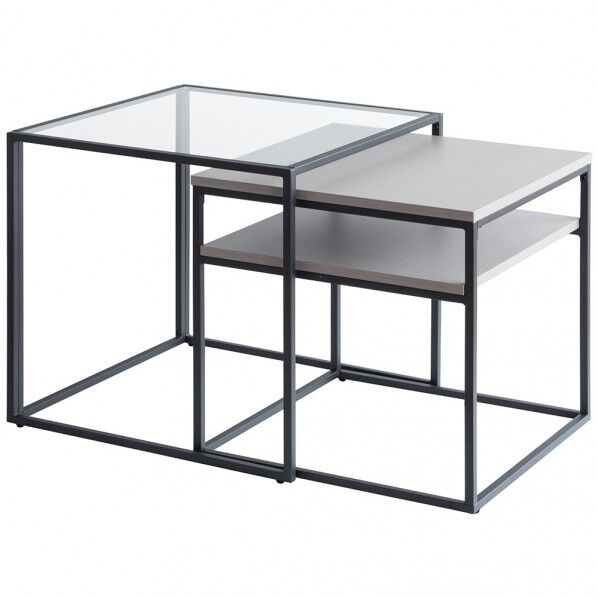 ネストセンターテーブル Poluca（ポルカ） グレー NCT-M600