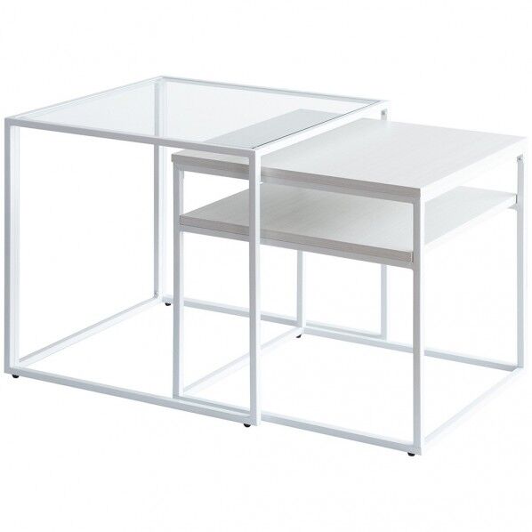 ネストセンターテーブル Poluca（ポルカ） ホワイト NCT-M600