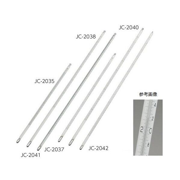 アズワン AS 精密棒状水銀温度計JC-2038 2-064-02 1点...