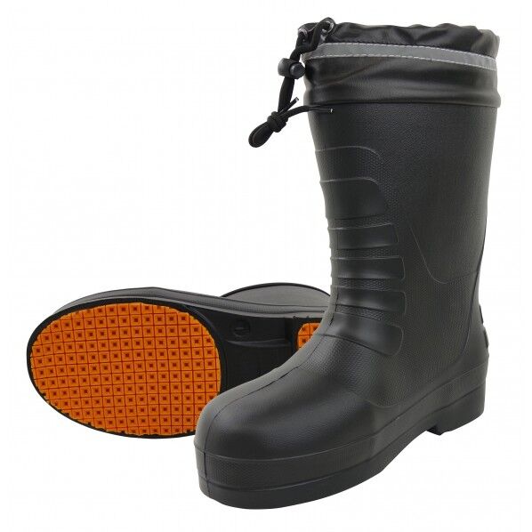 ハイパーV EVAラバー防寒安全長靴 カバー付(スタッドレスソール採用) 4L(28.5cm~29.0cm) ブラック SSV-77 1足...