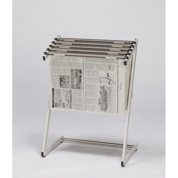 新聞架(スチール製)5段タイプ