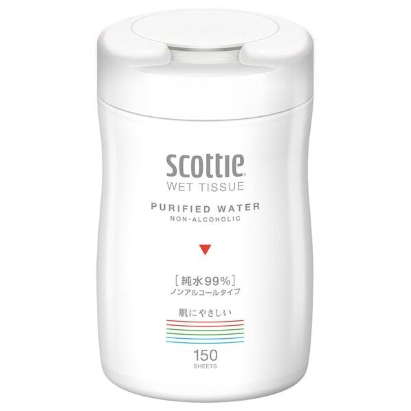 スコッティ ウェットティシュー純水99% ホワイト 140×186mm 76131 1個
