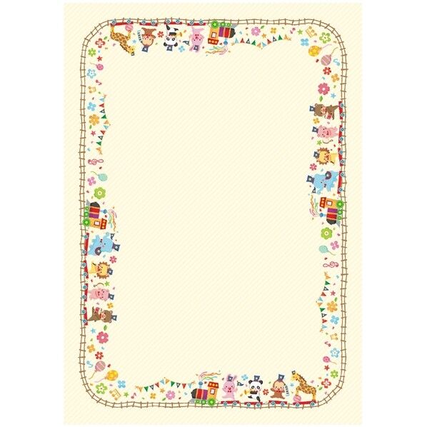 証書用紙 A4判 アニマル 297×210mm 10-1700 1冊