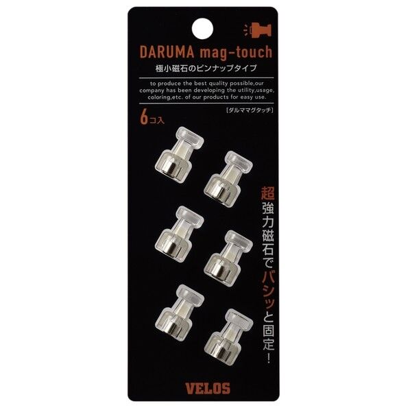 ダルママグタッチ(6個入) クリア TD-1086C 1P.