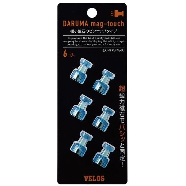 ダルママグタッチ 6P クリアブルー TD-1086CB 1P.