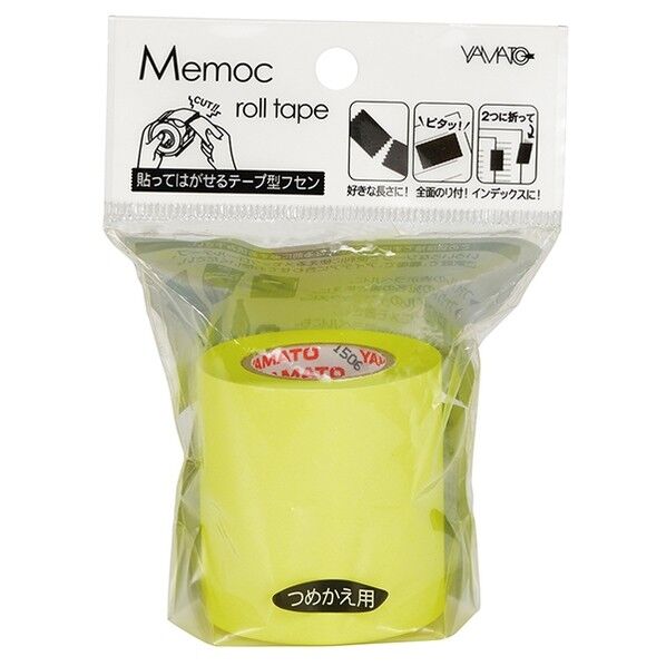 メモックロールテープ蛍光カラー50スペア