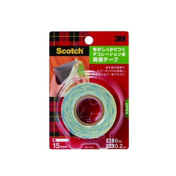 布がしっかりつくデコレーション両面テープ