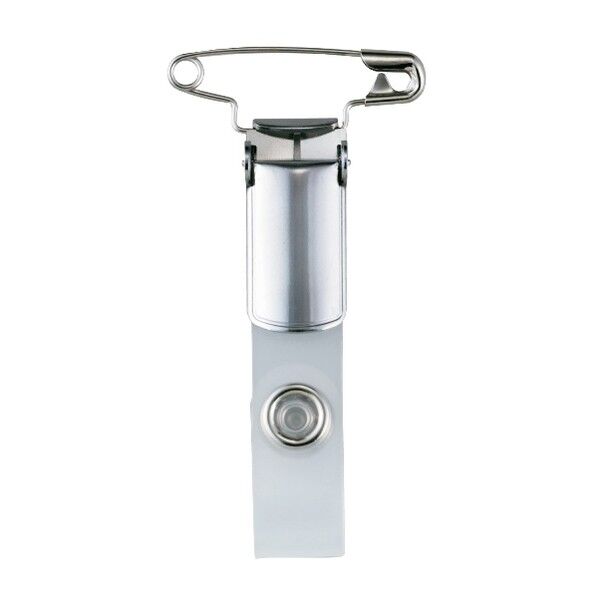 オープン工業 名札用クリップ 金属製 安全ピン付 31×8×60mm NB-20C 1個