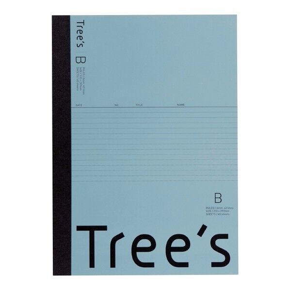 Tree’sA4 B罫40枚ブルーグレー