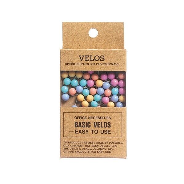 マップ画鋲 豆 パステルMIX