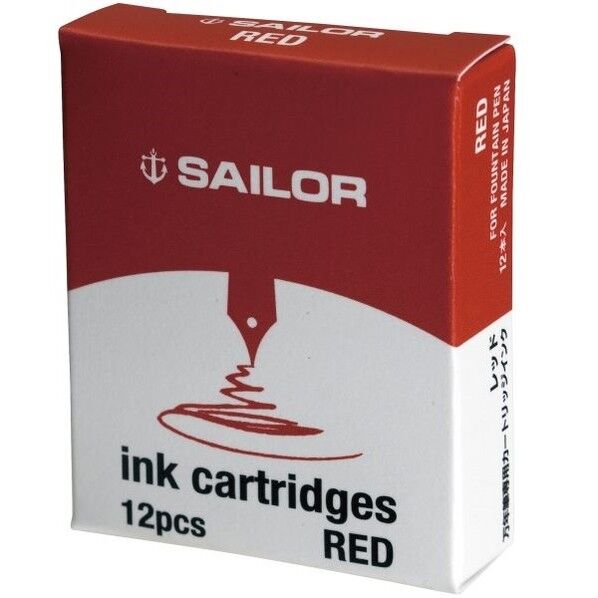 万年筆用カートリッジインク 赤