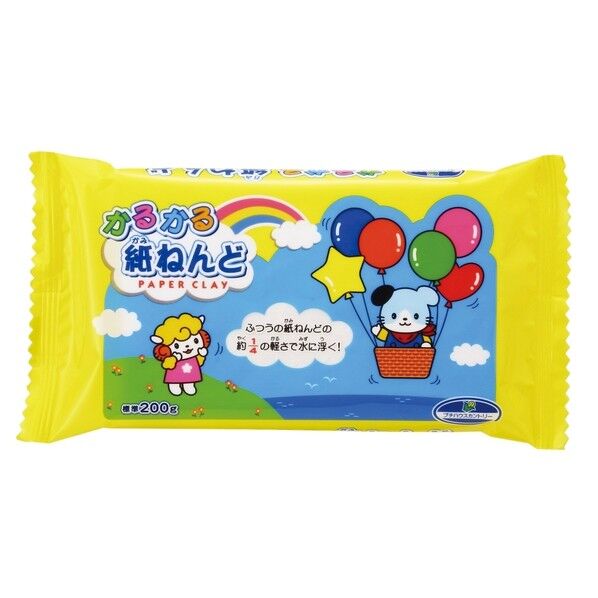 かるかる紙粘土 標準200g 283-046 1個
