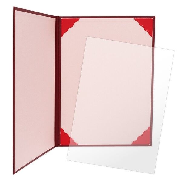 証書ファイル A4 濃緋紅