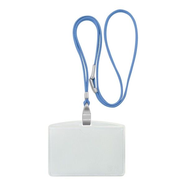 吊下げ名札抗菌タイプライトブルー