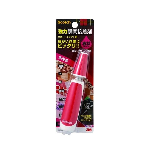 スコッチR強力瞬間接着剤液状多用途5g 7054S 1個