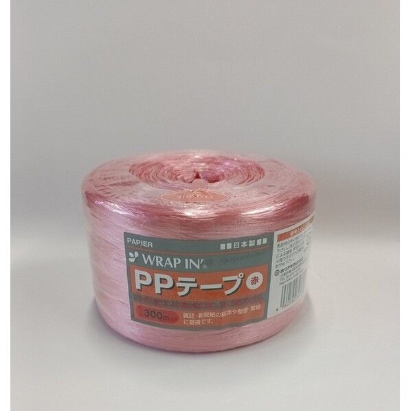 ラップインPPテープ 白 300m WIPPT-240300WH 1巻