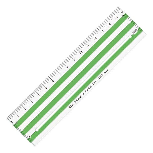 ヘイコウのものさし16cmグリーン