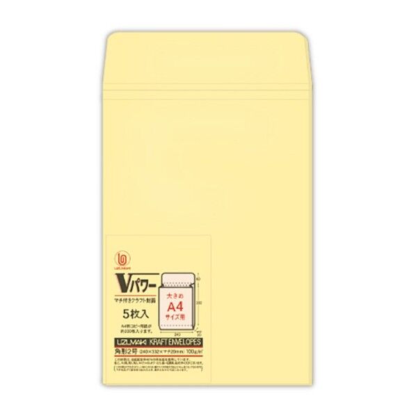 Vパワー封筒 角2 シ212 1束