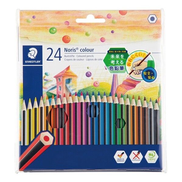 ステッドラー日本 ノリスカラー色鉛筆24色セット 185 C24PB 1セット