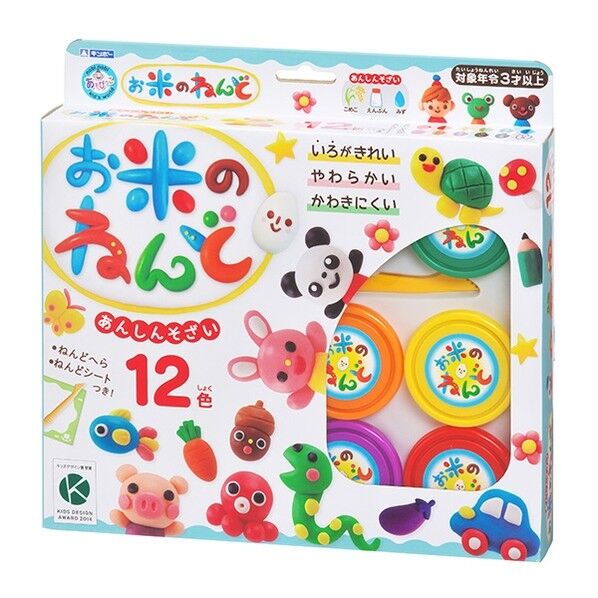 お米のねんど12色 ねんどシート入
