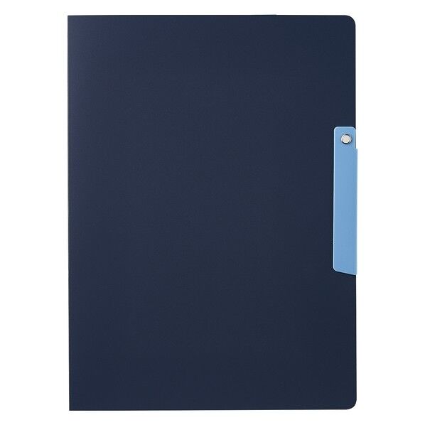 クリップインファイルダブルネイビーブルー