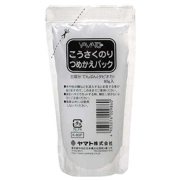 こうさくのり 補充用 80g K-80P 1個