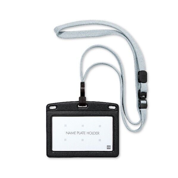 吊り下げ名札フック式 レザー調名刺