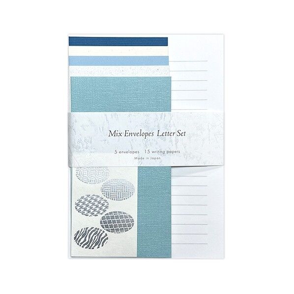 MIXエンベロープレターセットブルー