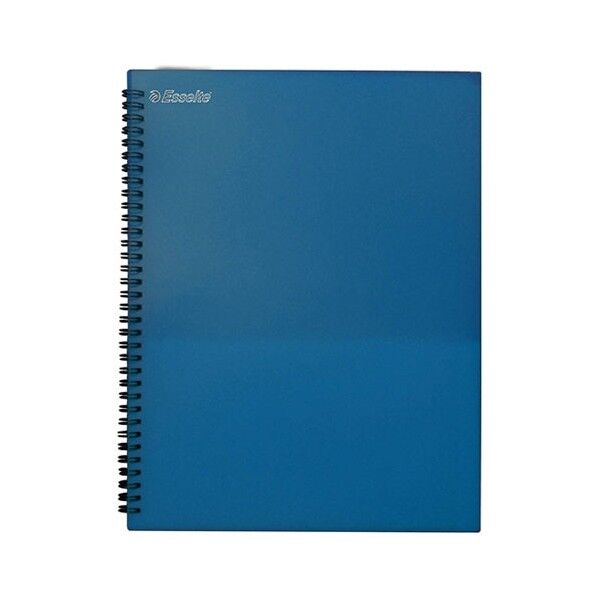 8ポケットA4クリアファイル ブルー