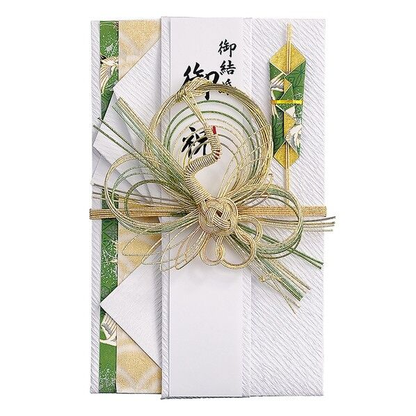 新金封 とわ 鶴 緑