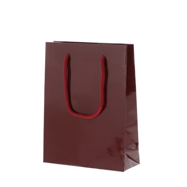 HEIKO 紙袋 ブライトバッグ MM 10枚 エンジ 185×マチ65×240mm 6138302 1枚